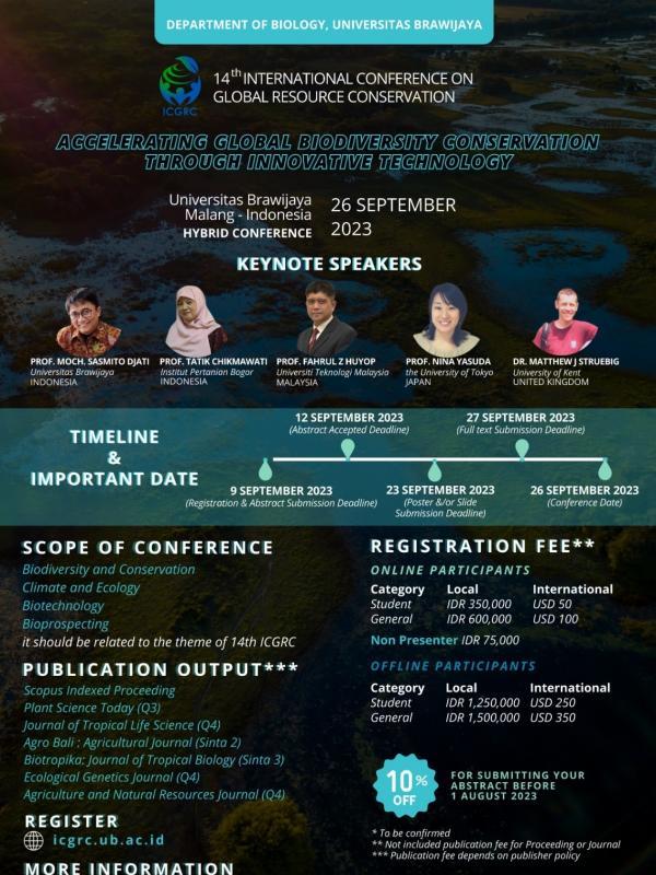 The 14th ICGRC 2023 Hybrid Conference