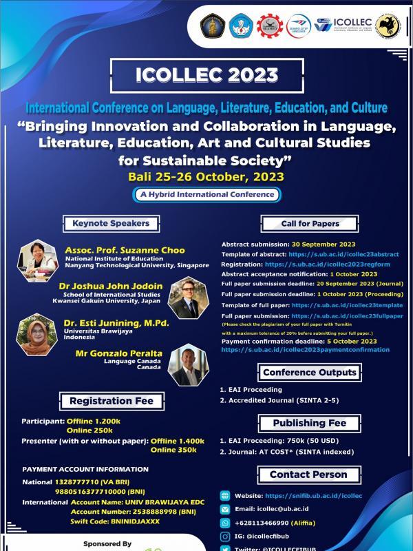 International Conference on Language, Literature, Education, and Culture (ICOLLEC 2023)